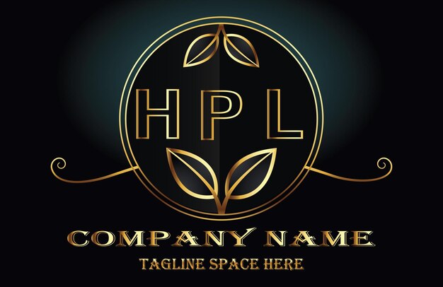 Vetor logotipo da letra hpl