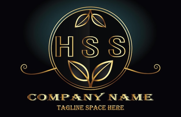 Vetor logotipo da letra hss