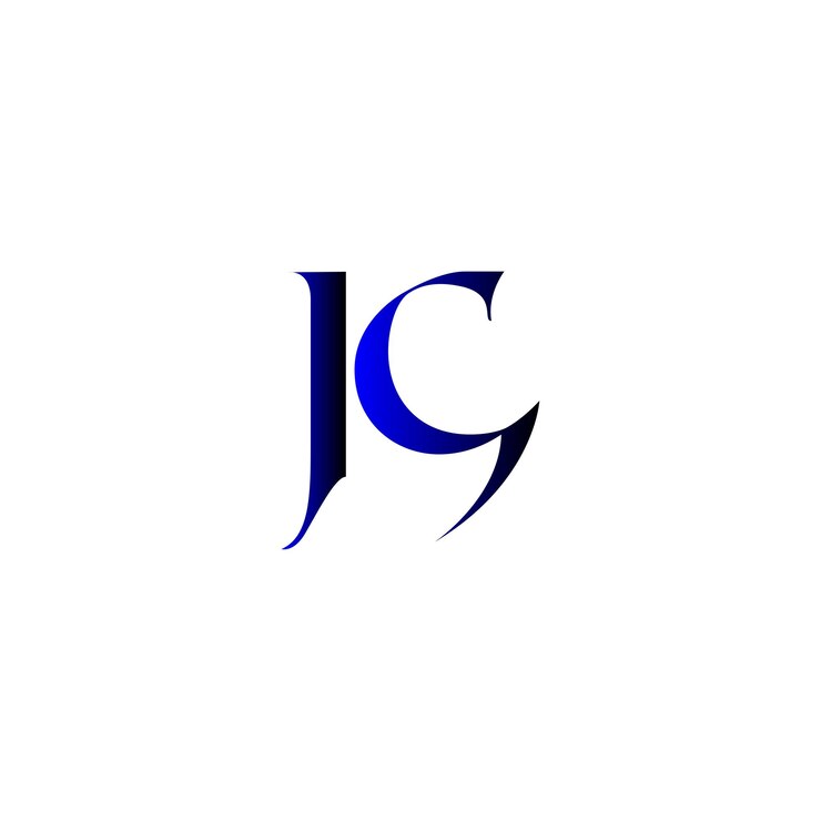 Vetor logotipo da letra jg