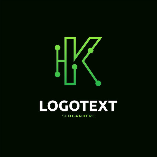 Vetor logotipo da letra k