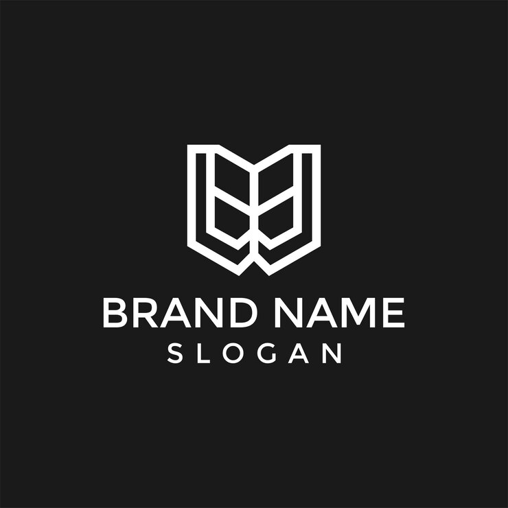 Vetor logotipo da letra mw