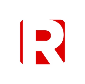 Logotipo branco e vermelho da letra R, Roblox Corporation