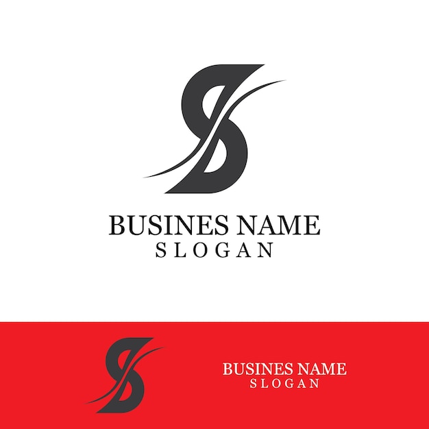 Logotipo da letra s corporativa de negócios