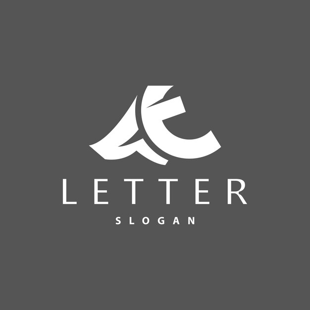 Logotipo da letra ta no logotipo moderno e luxuoso ícone vetor modelo elemento