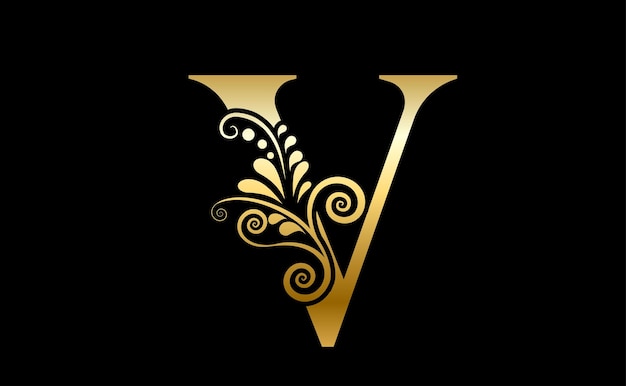 Vetor logotipo da letra v