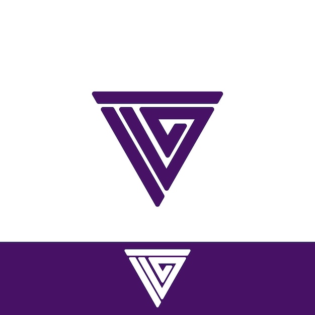 Vetor logotipo da letra v