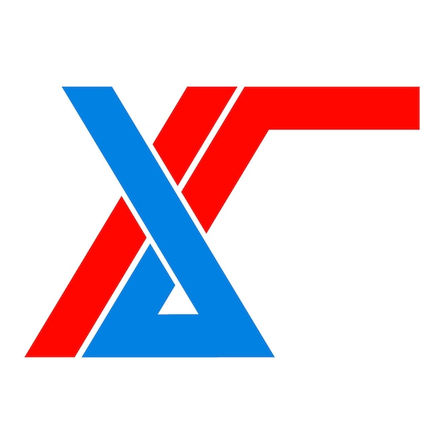 Vetor logotipo da letra xc