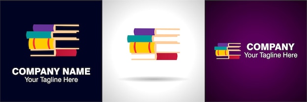 Logotipo da livraria, logotipo da livraria e logotipo do site de livros