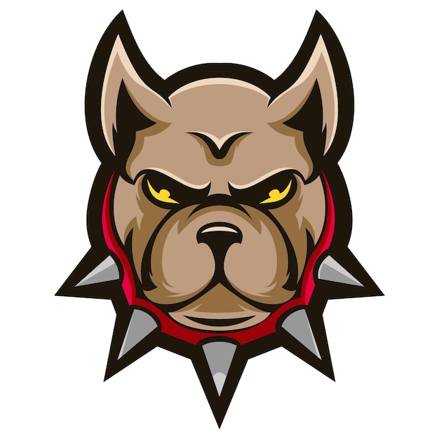 Logotipo da mascote de buldogue