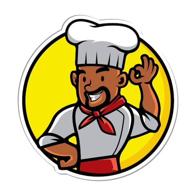 Logotipo da mascote do chef