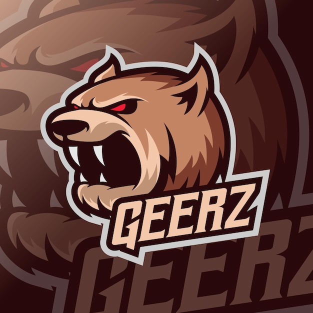 Logotipo da mascote do urso