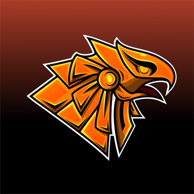 Logotipo da mascote esport horus head