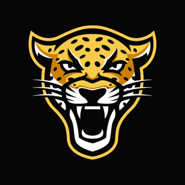 logotipo da mascote jaguar