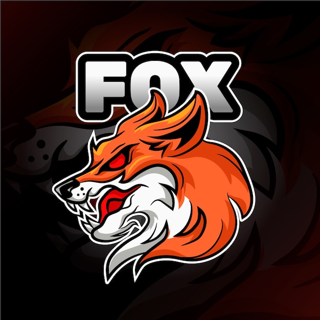 Logotipo da mascote raposa selvagem