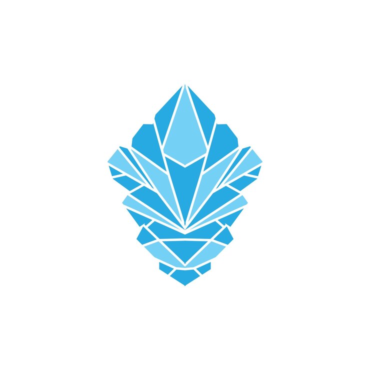 Vetor logotipo da montanha antártica iceberg logo design natureza paisagem vetor produto ícone de ilustração de marca