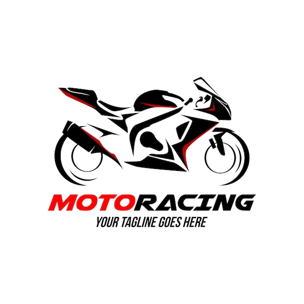 Vetor logotipo da motocicleta motosport automobilismo