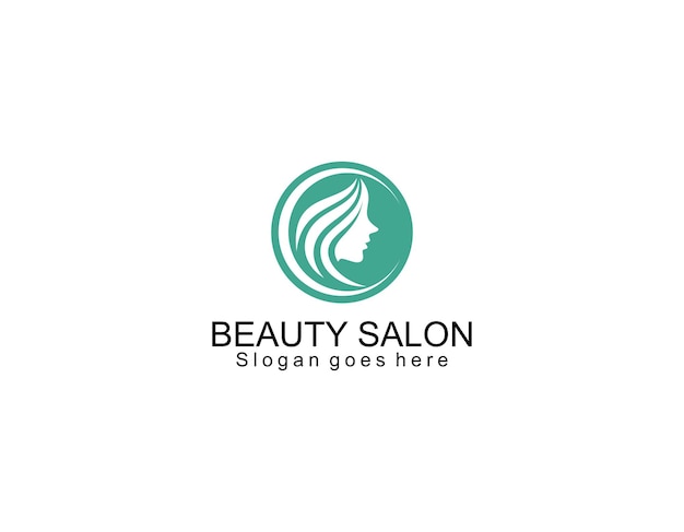 Logotipo da mulher silhueta logotipo da face da cabeça isolado Uso para design cosmético de spa de salão de beleza