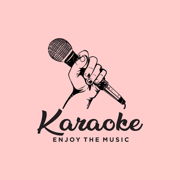 Logotipo da música de karoke