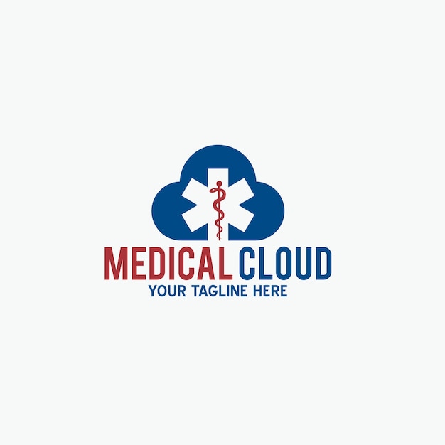 Logotipo da nuvem médica