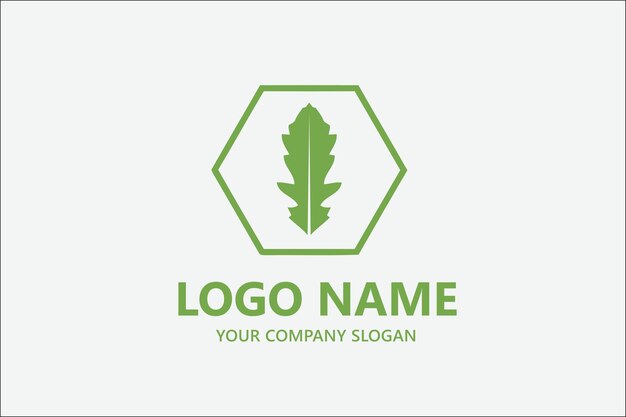 Logotipo da oak leaf vector