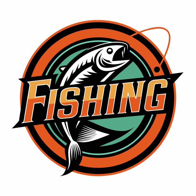 Vetor logotipo da pesca 28