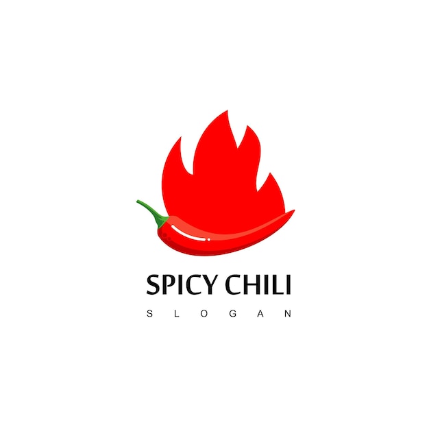 Vetor logotipo da pimenta picante