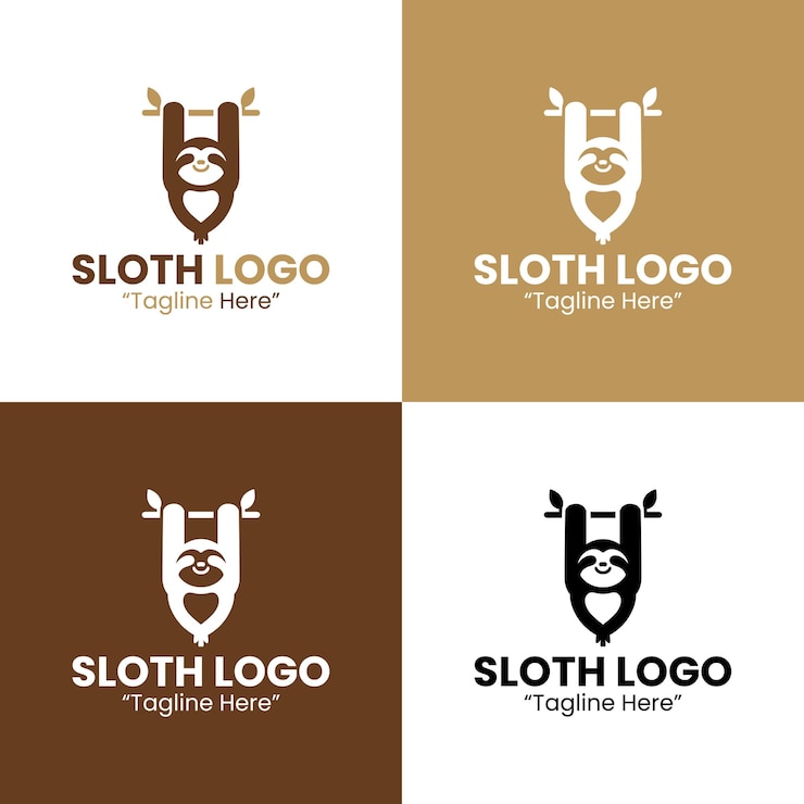 Vetor logotipo da preguiça