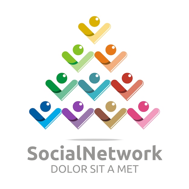 Vetor logotipo da rede social