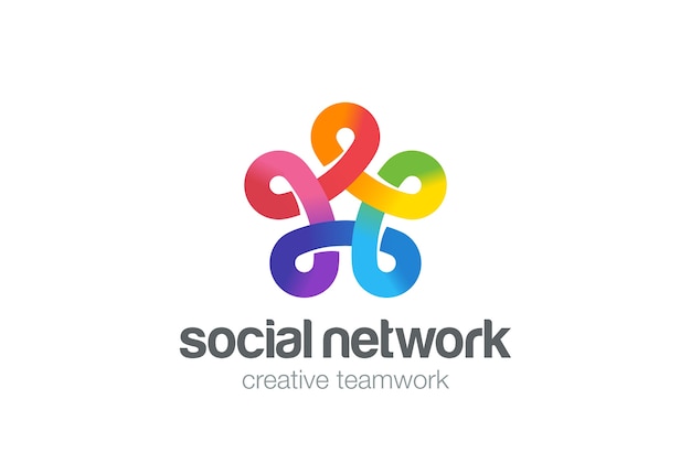 Vetor logotipo da rede social.