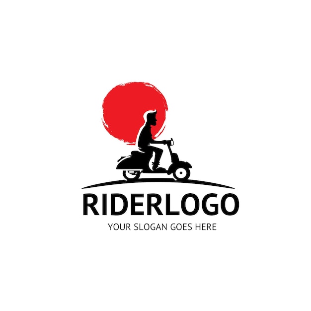 Logotipo da rider vespa piagio