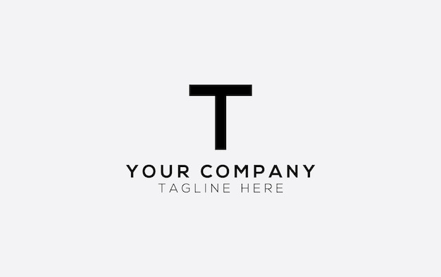 Logotipo da sua empresa com a letra T plana
