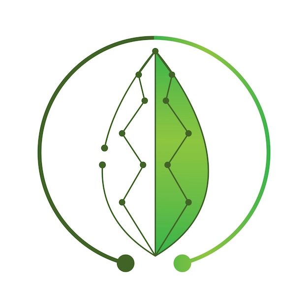 Logotipo da tecnologia leaf