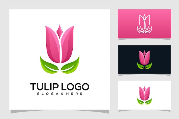 Vetor logotipo da tulipa