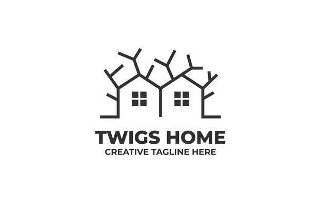 Logotipo da twigs twin house residence