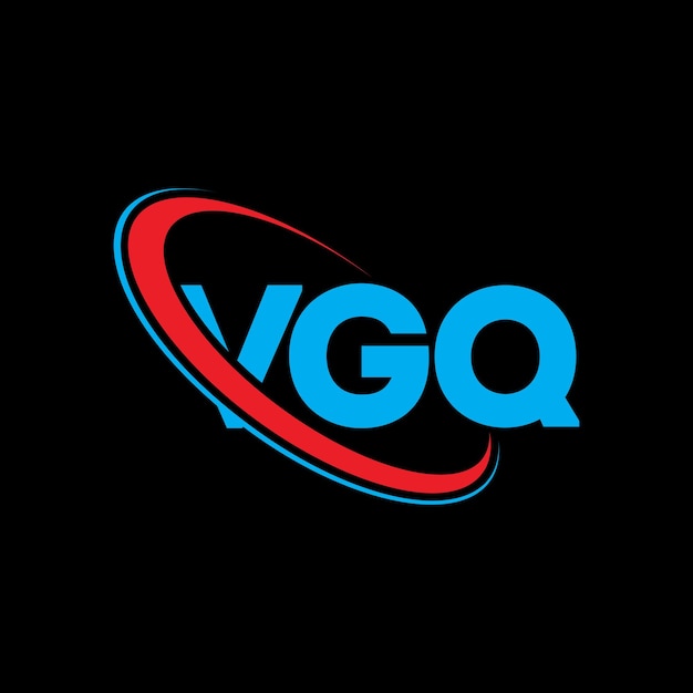 Vetor logotipo da vgq design de logotipo de letra vgq iniciais logotipo vgq ligado com círculo e letra maiúscula logotipo de monograma vgq tipografia para negócios de tecnologia e marca imobiliária