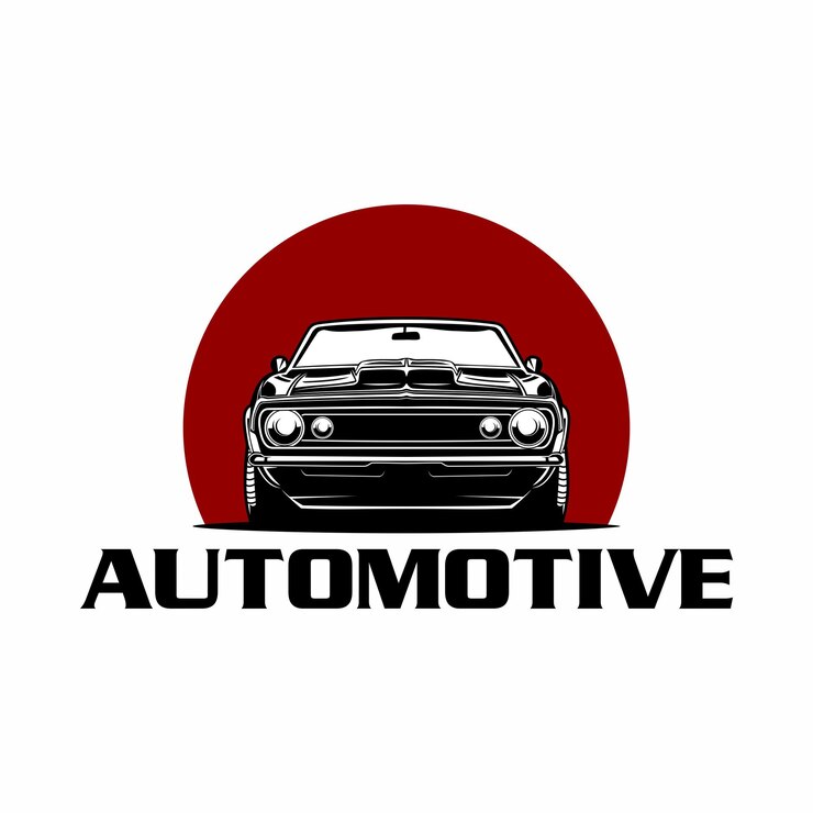 Logotipo da vista frontal clássica do carro