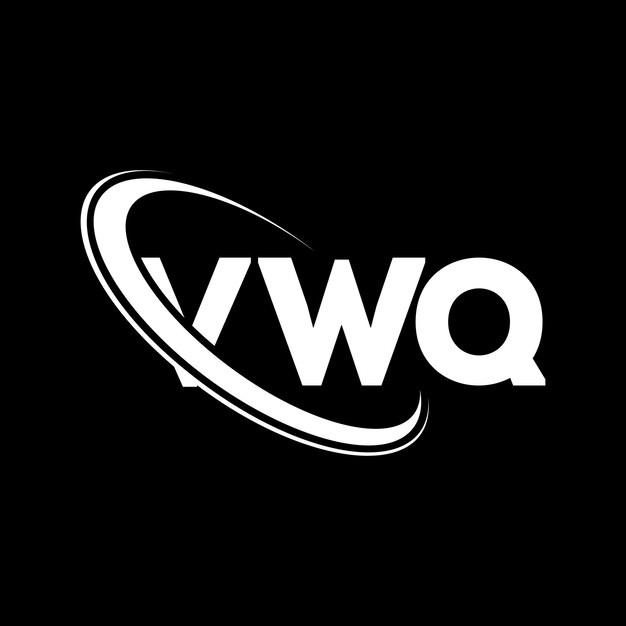 Vetor logotipo da vwq design de logotipo de letra vwq iniciais logotipo vwq ligado com círculo e monograma em maiúsculas logotipo volkswagen tipografia para negócios de tecnologia e marca imobiliária