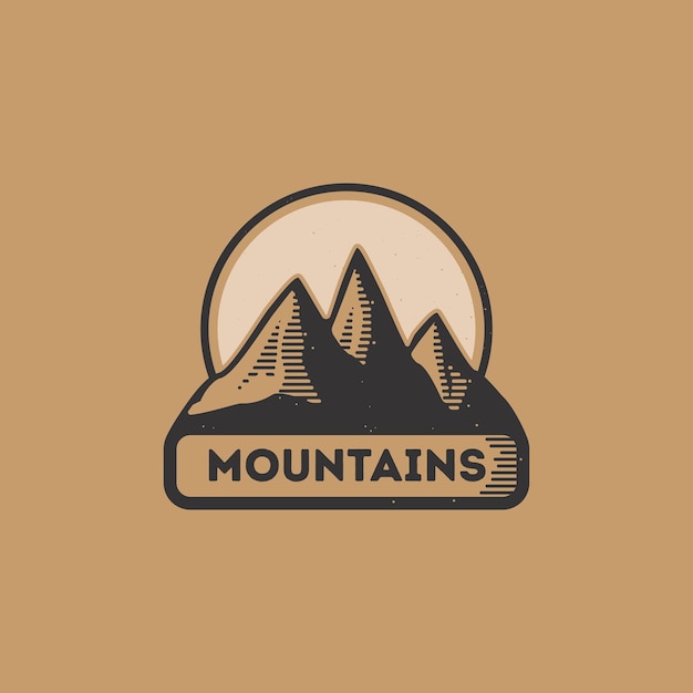 Vetor logotipo das montanhas
