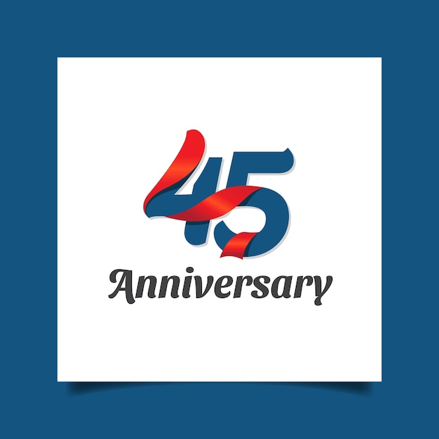 Logotipo de 45 anos