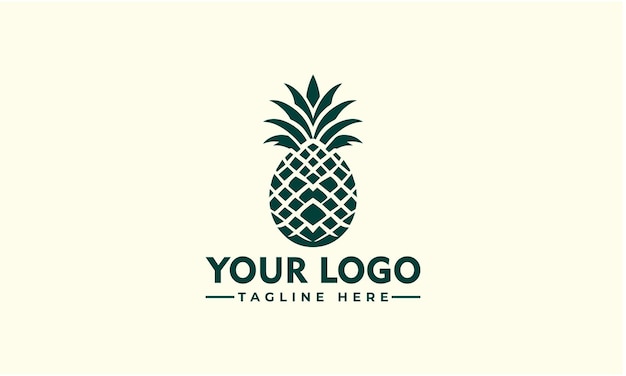 Logotipo de abacaxi vector premium hipster retro design vintage template ilustração de frutas tropicais