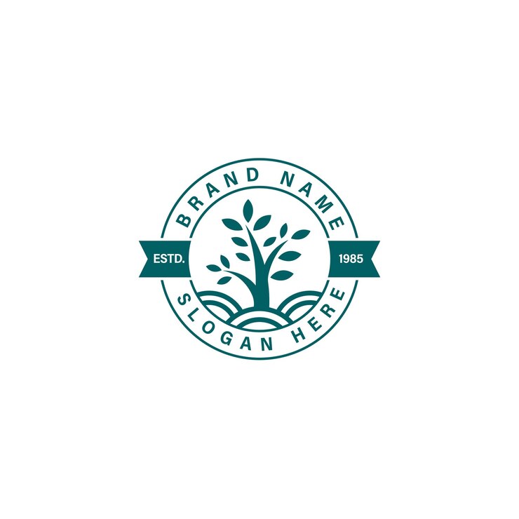Vetor logotipo de árvore ecológica