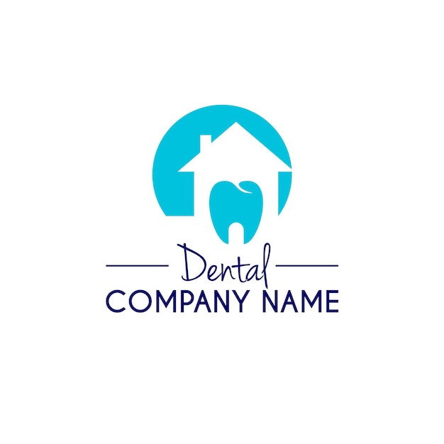 Logotipo de atendimento odontológico simples moderno