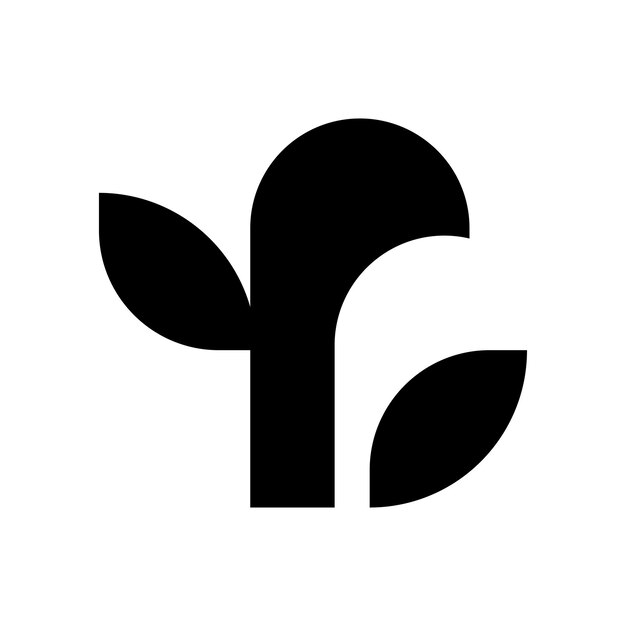 Vetor logotipo de botões de plantas simples