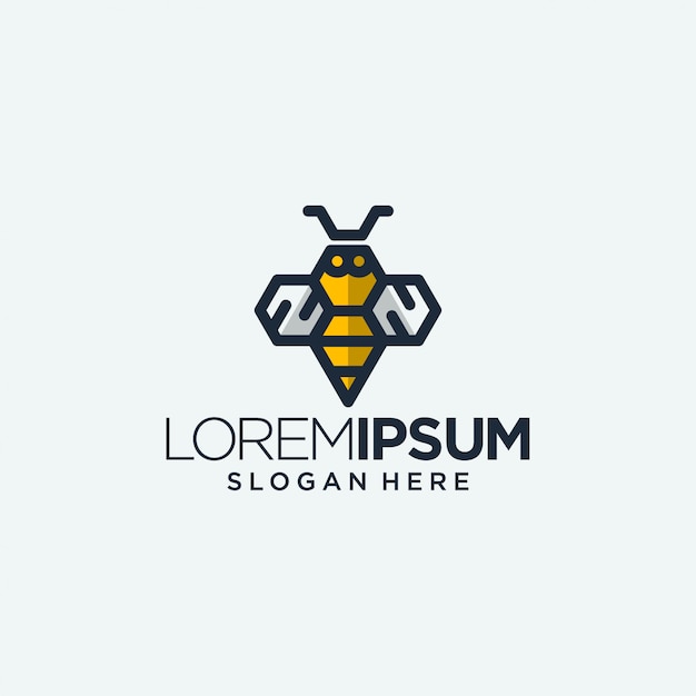 Logotipo de bumble bug de vespa de abelha