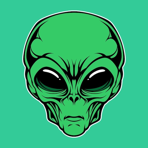 Logotipo de cabeça alienígena