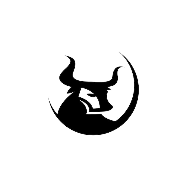 Vetor logotipo de cabeça de touro