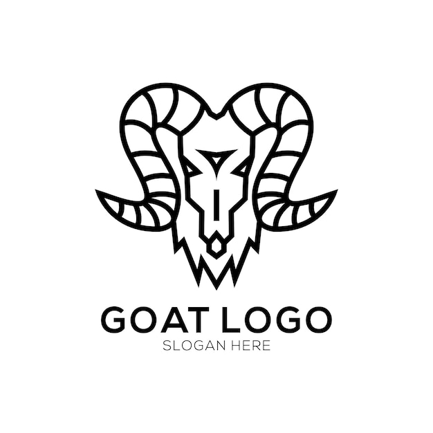 Vetor logotipo de cabra