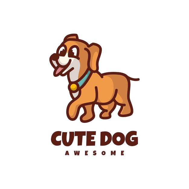 Logotipo de cachorro fofo