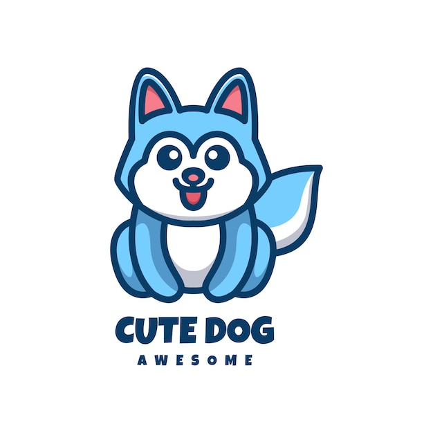 Logotipo de cachorro fofo