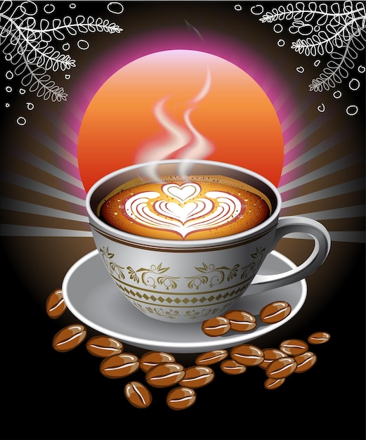 Logotipo de café quente